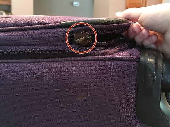 Image result for broken zipper luggage